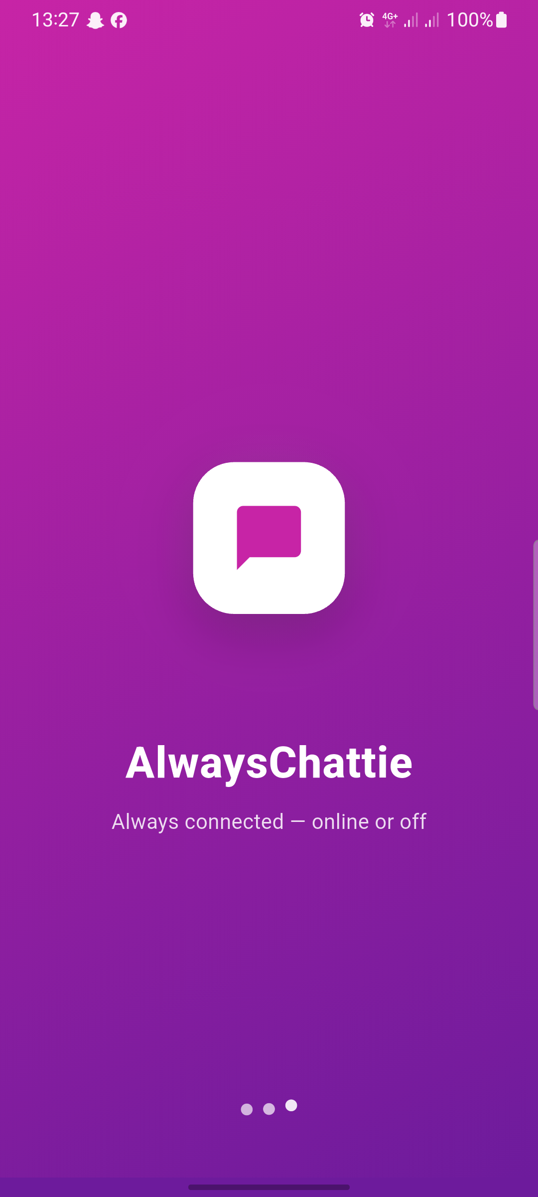 AlwaysChattie splash screen